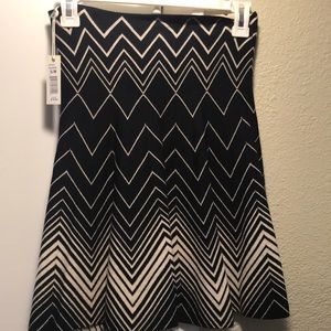 Black and beige skirt